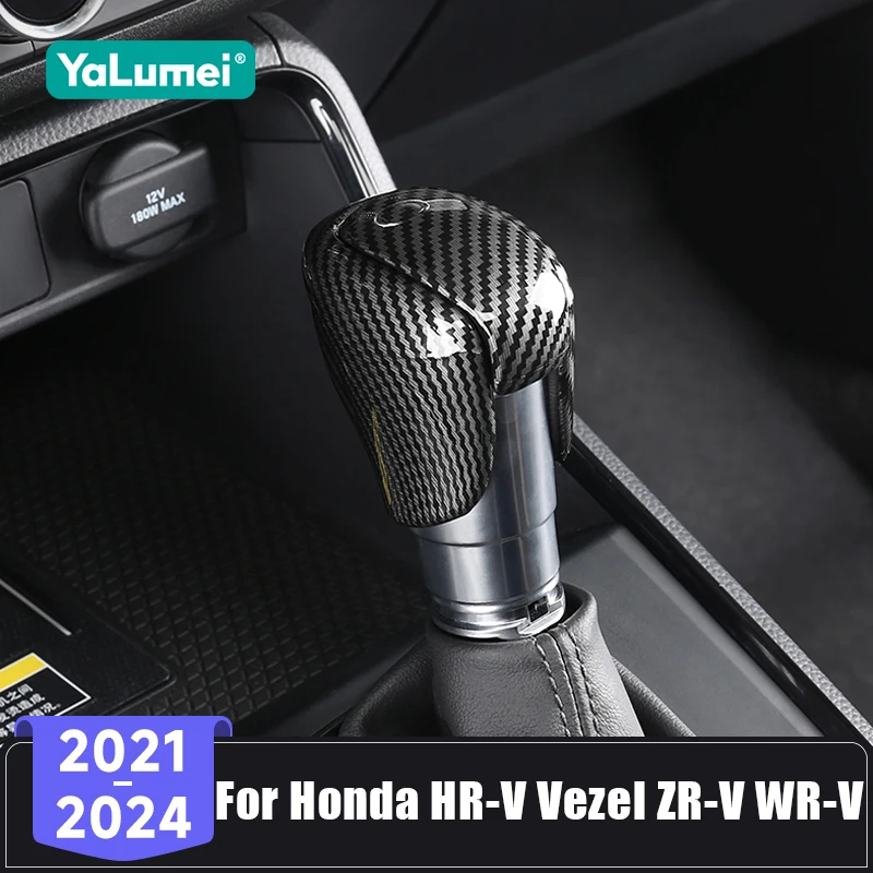 

Для Honda HR-V Vezel ZR-V WR-V 2021 2022 2023 2024, крышка рычага переключения передач из АБС-пластика, ручка переключения передач, защитная крышка головки переключения передач