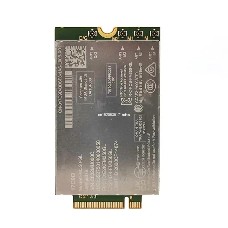 Imagem -04 - Substituição Networking Card para Laptops Dw5931e Módulo 5g Lte 4x4 5531 9330 3571 Fm350gl