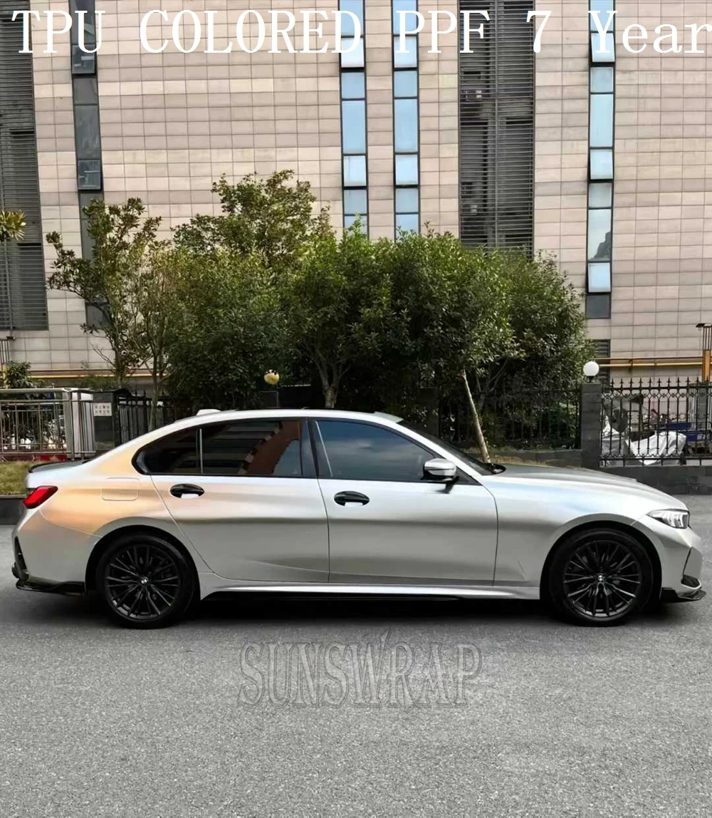 Alexandrite Silver Metallic TPU PPF - Color Shift Paint Protection Film for Luxury Cars & Yachts | Self-Healing 5x52ft/roll