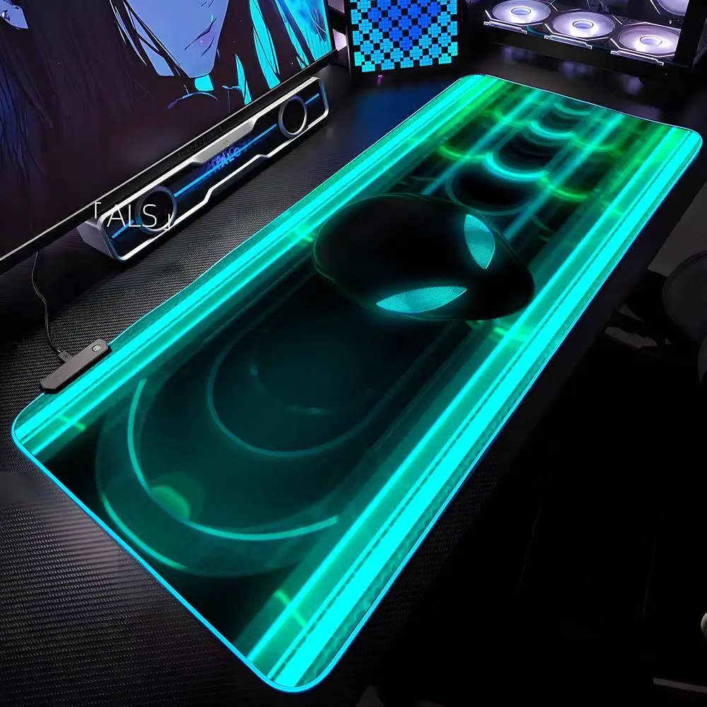 

A-AlienwareS Mouse Pad RGB Backlit Mouse Pad Laptop Mouse Pad Laptop Gamer Computer Desk Gaming Accessories