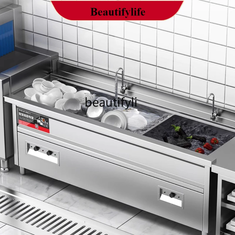 

E132 Dishwasher Commercial Full-Automatic Restaurant Canteen Restaurant Restaurant Hot Pot Size Dishwasher
