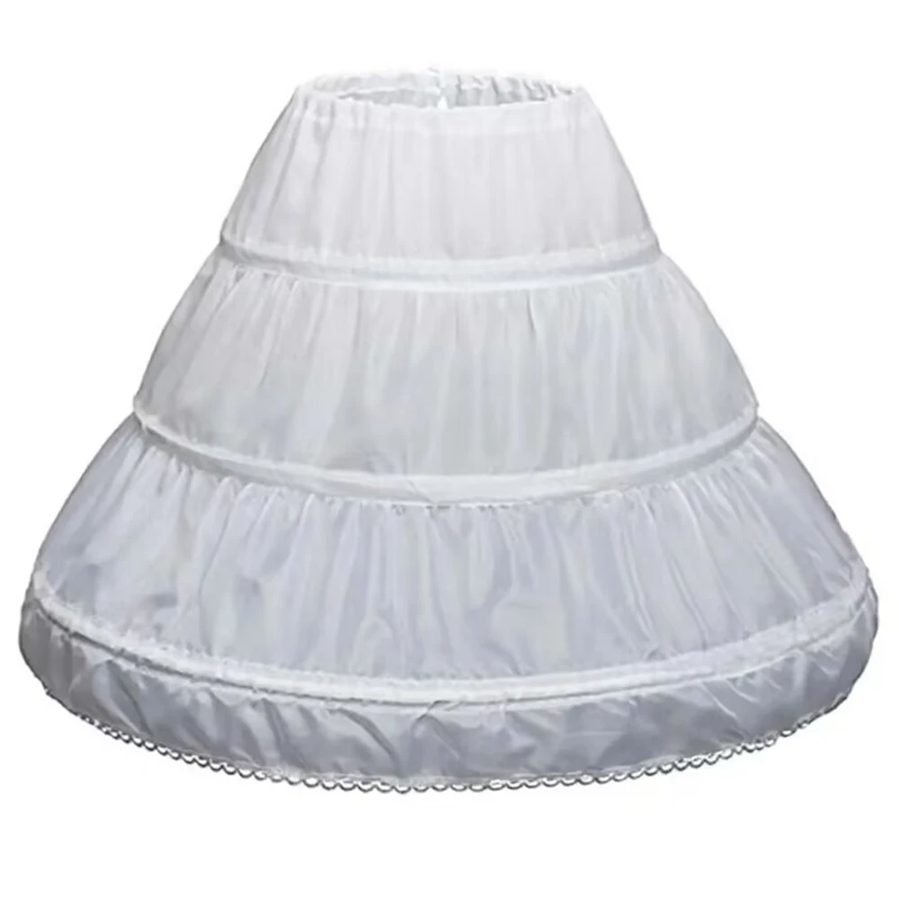 Blumenmädchen Petticoat Unterrock Cosplay Party Kurzes Kleid Jupon Enfant Fille Lolita Ballett Tutu Rock Enaguas Sottogonna Mini – Detail 3