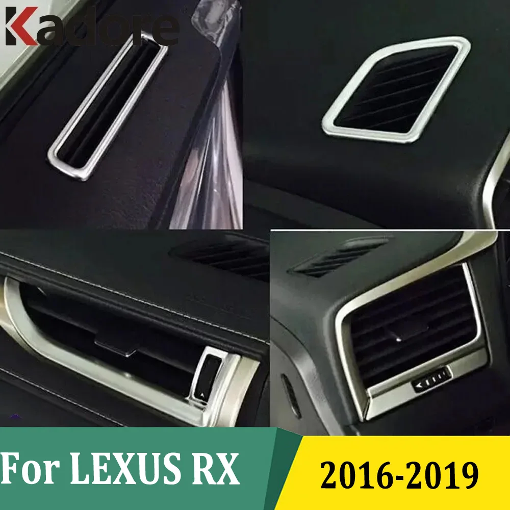 

For Lexus RX 2016 2017 2018 2019 Air Conditioning Vent Cover Trim Sticker Car Styling Decoration Interior Accessories ABS Matte