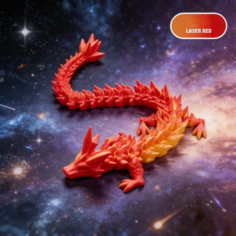 

3D Printed Rotatable Articulated Mystery Dragon Toy Colorful Creative Desktop Ornament Handicraft Home Office Decor
