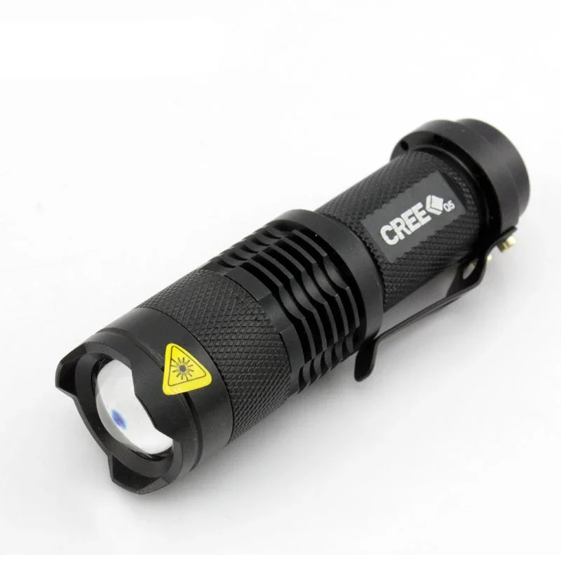 EDC Waterproof LED Flashlight High Power Mini Spot Lamp 3 Models Zoomable Outdoor Camping Equipment Torch Flash Light