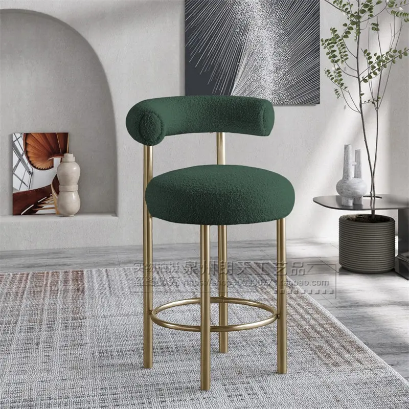 

Soft Bar Stools Height Metal Relaxing Restaurant Living Room Barstools Comfortable Vanity Cadeira Garden Furniture Sets