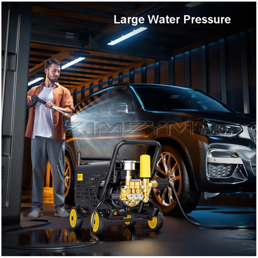 High Pressure Washer IPX5 Water Proof Car Washer Water Gun Foam Generator With Pressure Gauge and Pressure regulate valve 220V