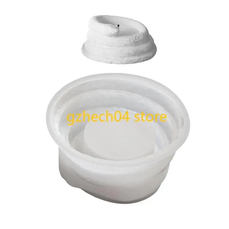 

D55D Crafting Mold Silicone Texture Suitable for Candle Holder and Artistic Storage