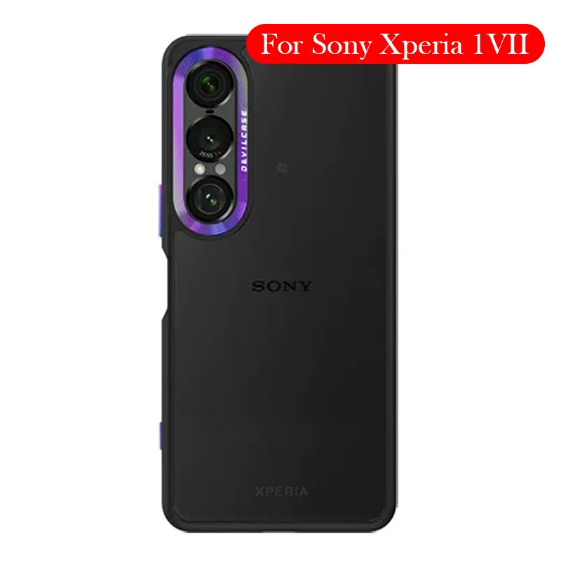 DEVILCASE Capa transparente para Sony Xperia 1VII Airbag Capa traseira para SONY Xperia 1 VII