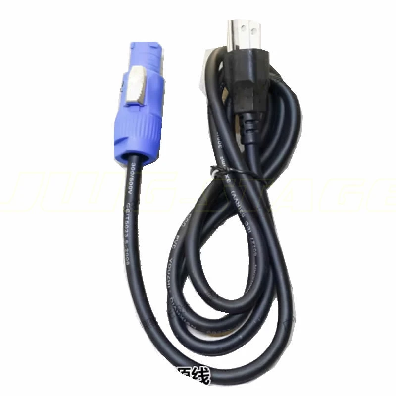 1pc/lot Moving Head LIght Power Cable Blue Connector 3Pin 1mm2 1.5mm2  Powercon Waterproof Connector Wire