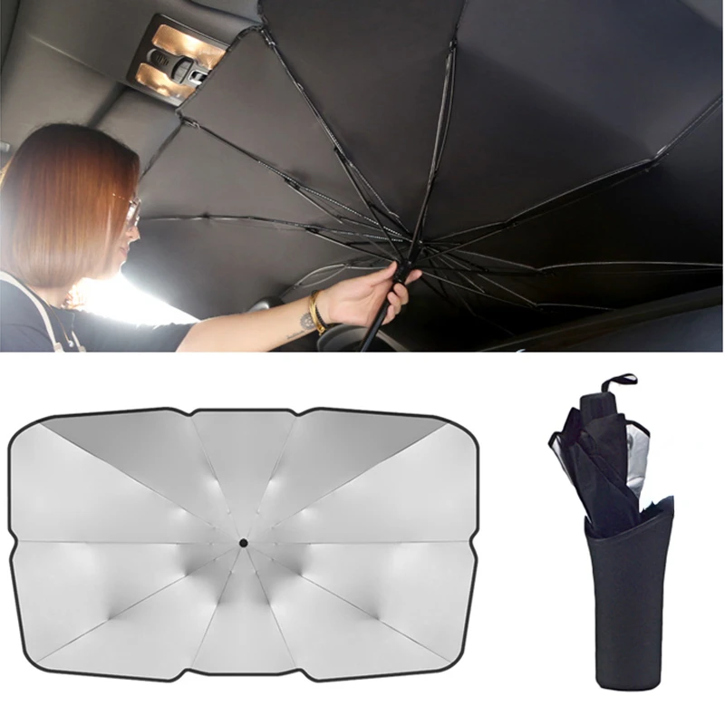 

Sunshade Umbrella Can Be Used for Car Front Screen Sunshade Window Sunblock Cooling Heat Retractable Car Block The Sun Tool