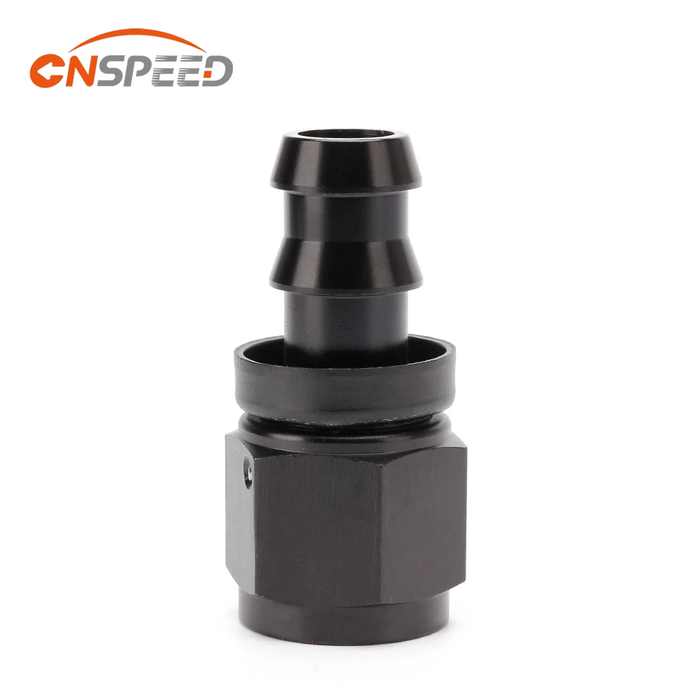

AN8 Straight Fuel Push-On Fitting Reusable Hose End Aluminum Fuel Line Adapter AN Fitting Oil Cooler Hose Fitting Female threads