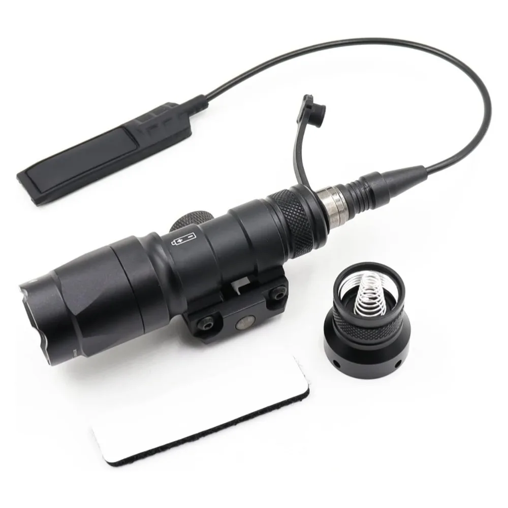 Linterna LED táctica M300A, equipo Airsoft de alta potencia para caza al aire libre, luz de explorador, arma, luz apta para riel de 20mm