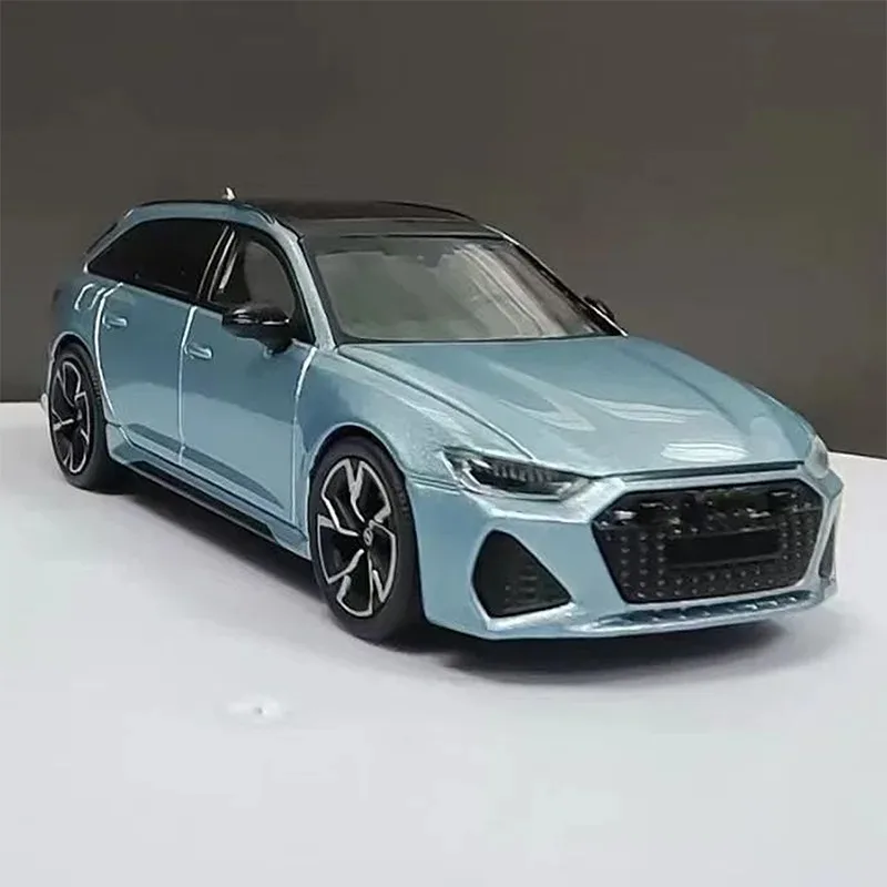 MASSDI Diecast, Modelo de Auto de Aleación a Escala 1/64, RS 6 Avant AD4107, Decoración Estática, Coleccionables, Juguetes de Regalo