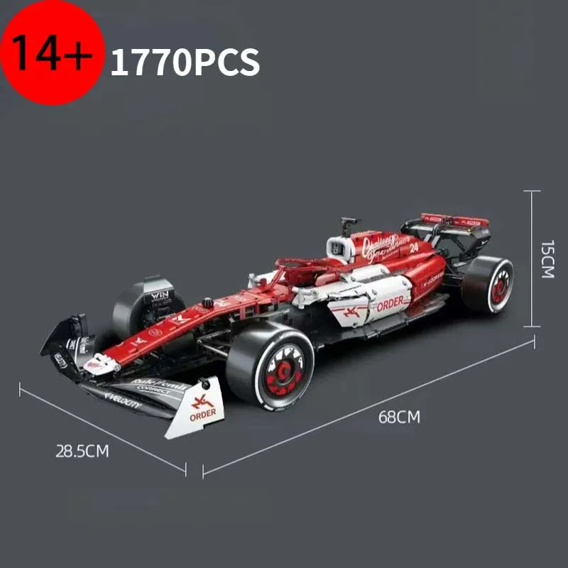 

Конструктор MOC «Супер-гоночный автомобиль» 1:8, 1770 деталей, коллекционный набор для сборки, подарок для детей и взрослых
