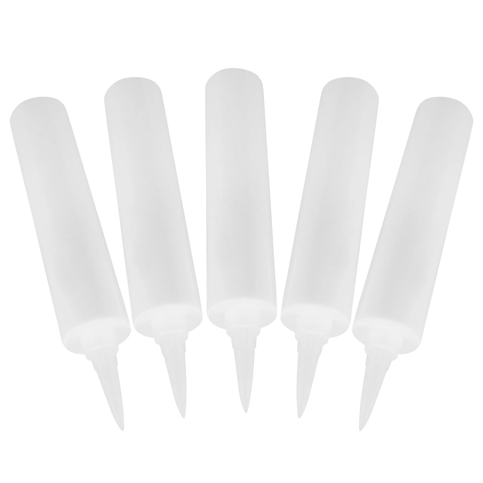 

5 PCS Caulking Agent Empty Sealant Tubes Glass Glue Storage Plastic Tools Nozzle