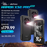 【World Premiere】Armor X32 Pro 5G Rugged Phone Android  Waterproof Smartphone Up to 16GB RAM 256GB ROM  5.65”Dimensity 6300 NFC