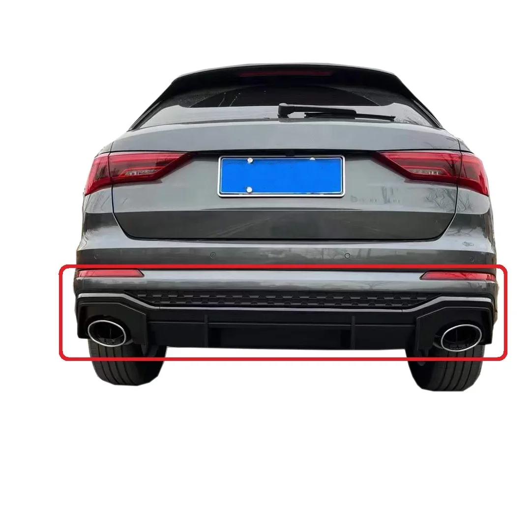 

High Quality Factory Splitter Rear Diffuser Lip For Audi Q3 Sportback 2019-2023 Modified RSQ3 Style Rear Diffuser With Exhaust