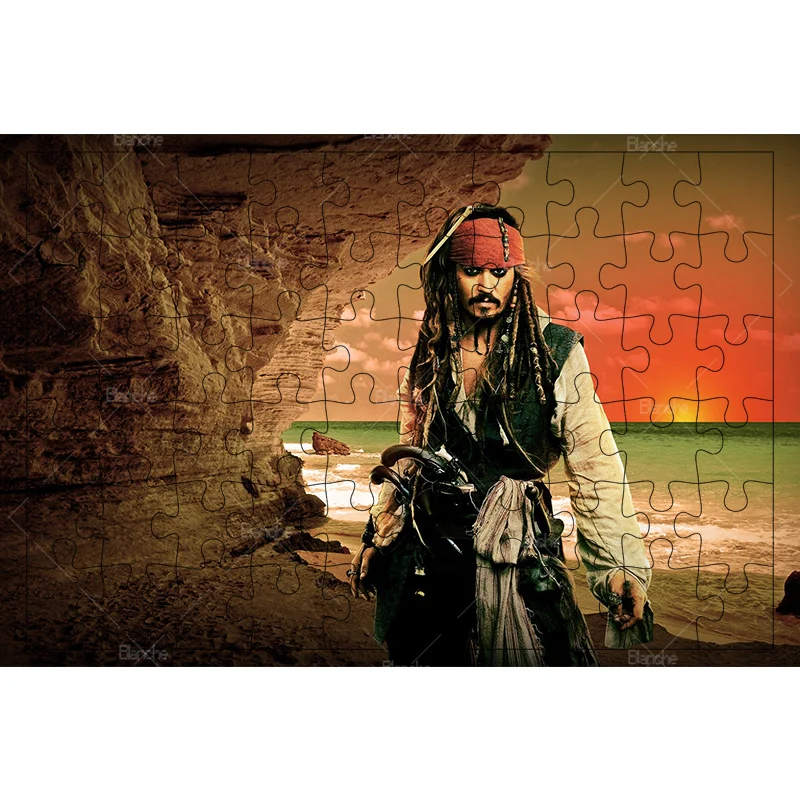 Pirates Of The Caribbean 1000PCS Puzzles Disney Movie Famous Puzzle Game Like Wooden Jigsaw For Friends Gift Room Desk Ornaments