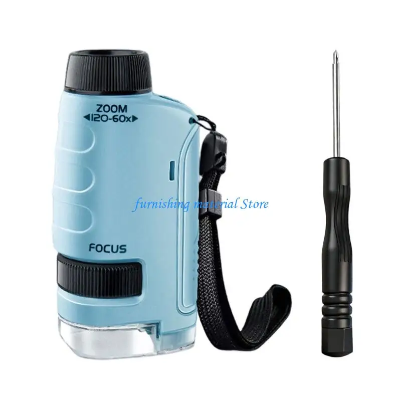 Y5GD Easy to Use 60-120X Scientific Microscope with High Clarities Lens for Beginners