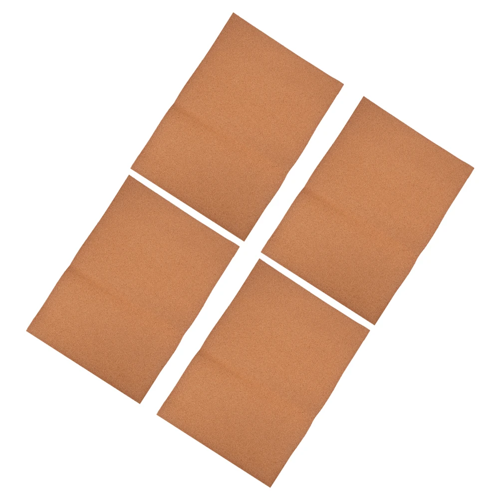

4pcs Cork Roll Liner High Density Shock Absorption Drawer Dresser Non Slip Shelf Bathroom Refrigerator Kitchen Storage Organizer