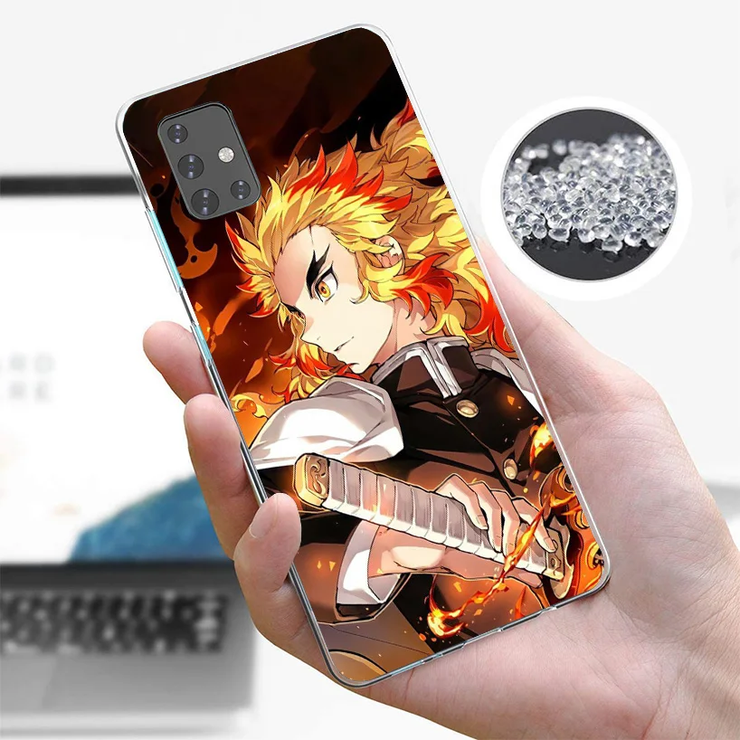 Demon Slayer Rengoku Kyoujurou Phnoe Case for Samsung Galaxy A51 A50S A71 A70 A41 A40 A31 A30 A21S A20S A10S A21S A6 A7 A8 A9 Co