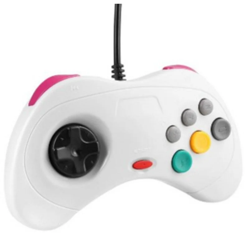 1pcs new Wired USB Gamepad Classic Controller Joypad For Saturn System Style For PC Sega Retro Handheld