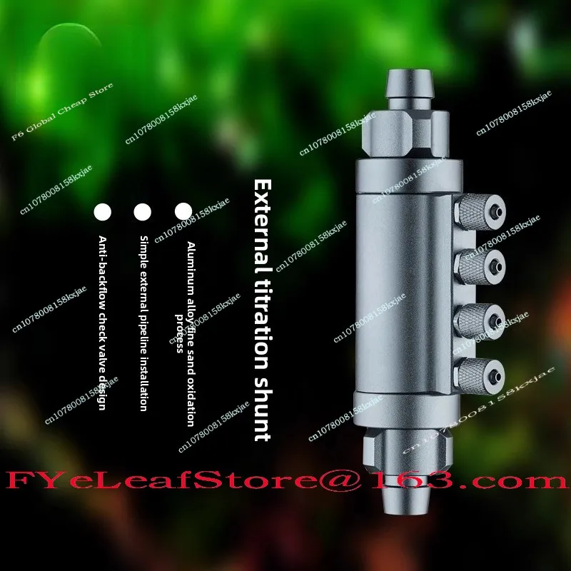 

Titration Diverter Aluminum Alloy Titration External Titration Outlet Four Independent with Check Valve