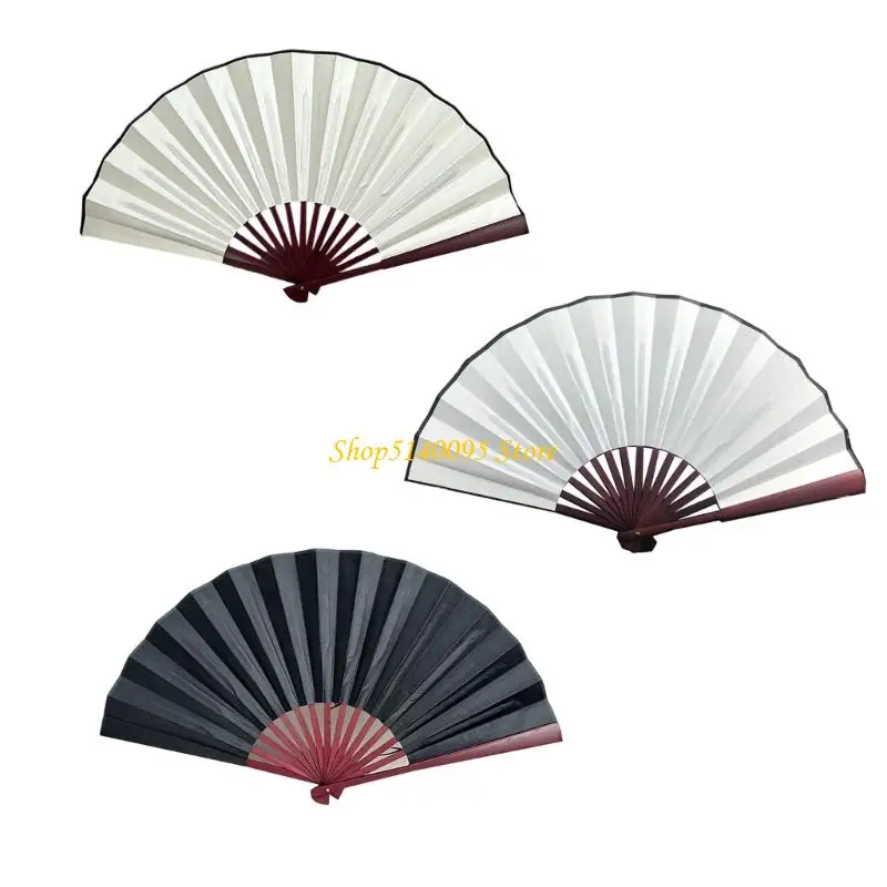 DXAE 8 polegadas Fan ventilador bambu bambu 8 polegadas ventilador mão dobrado para festas dobradas para festas