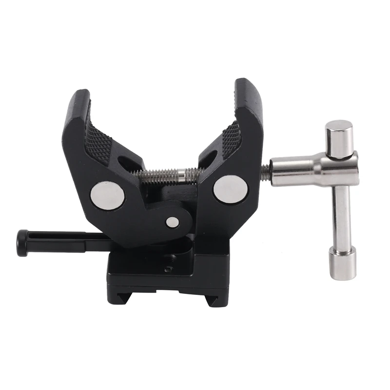 Super Crab Clamp With T Handle & Universal V-Lock Mount Quick Release Adapter For DSLR Camera Battery Mounting