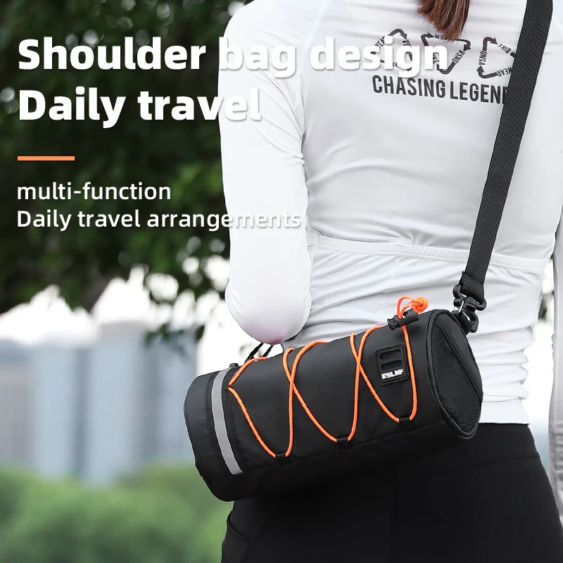 Bicycle Bag - Cylinder-shaped Front Bag for Mountain Bikes & Road Bikes, Multi-functional, Waterproof, Front Beam Bag & Top Bag