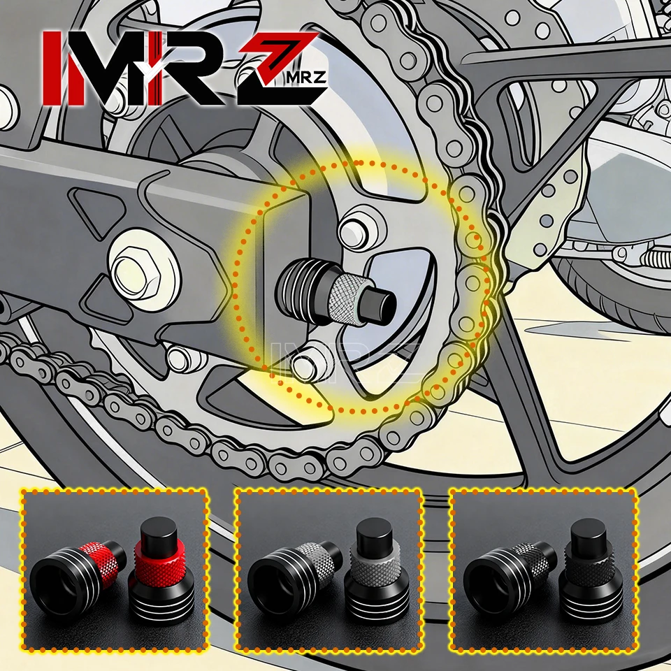 CNC Rear Wheel Chain End Trim Screw Cover Cap Parts Protector FOR QJMOTOR SRV 150 250 300 400 600 SRV600 SRV400 SRV250 SRV150