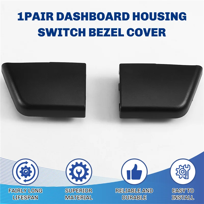 

Glossy Black Car Dashboard Switch Housing Set For VW Beetle 2006-2010; Models 1C0-858-100-C-2AQ & 1C0-858-099-C-2AO