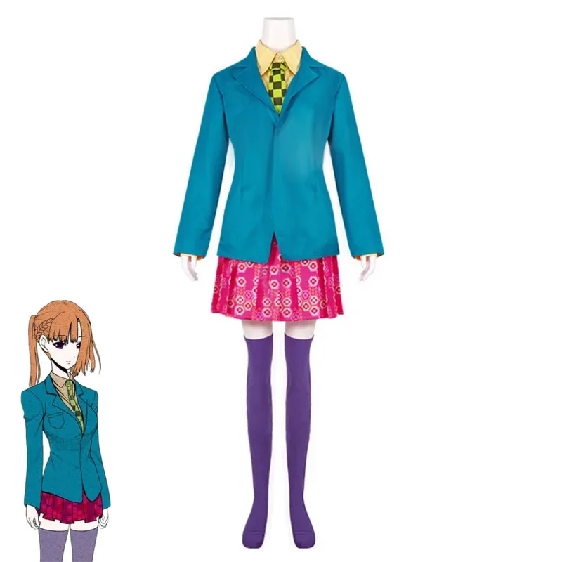 لعبة بدوره إلى يموت تشيدوين سارة تأثيري حلي اليابانية JK زي مدرسي تنورة معطف شعر مستعار الكبار امرأة مثير الحرم الجامعي الدعاوى ؛ 2k ، j