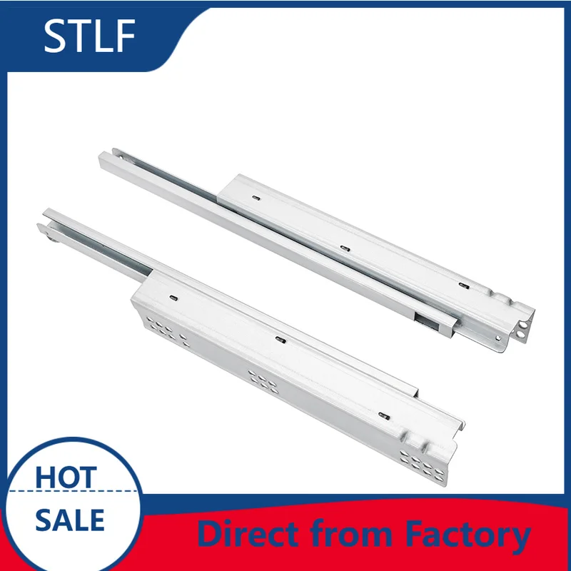 STLF  Telescopic Cabinet Full Extension Soft Close Undermount Drawer Slide