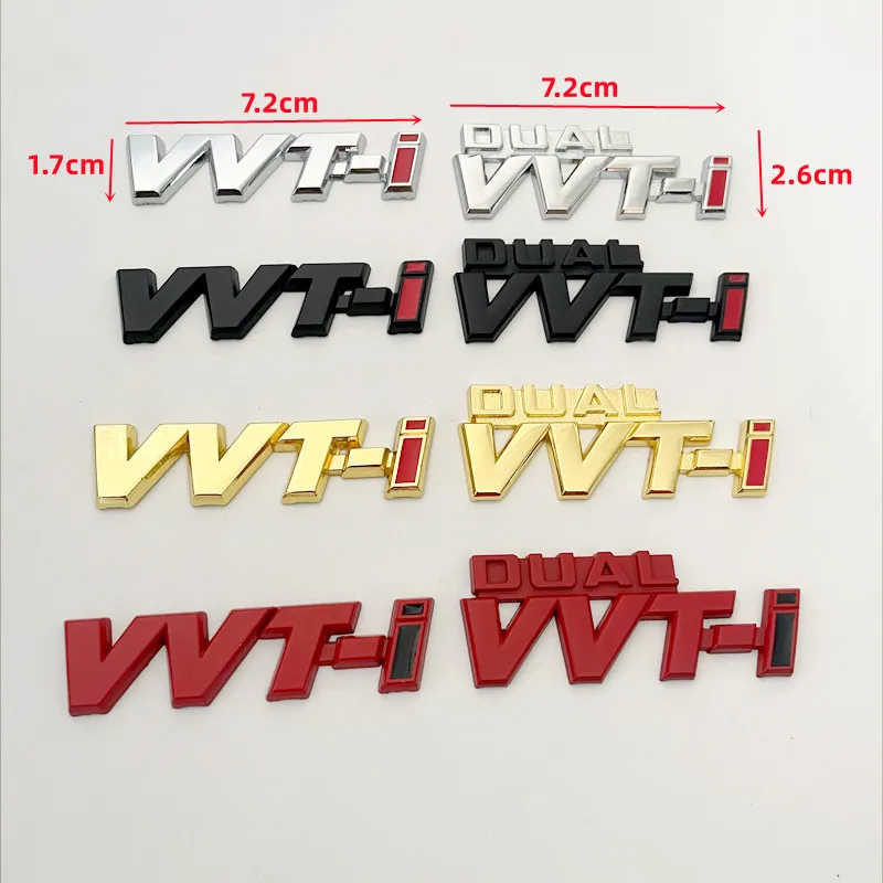 3D Metal Car Sticker Emblem Badge Decal For TOYOTA Dual VVT-i VVTI Camry COROLLA YARiS Rav4 Ralink REIZ CROWN PRIUS REIZ Avensis