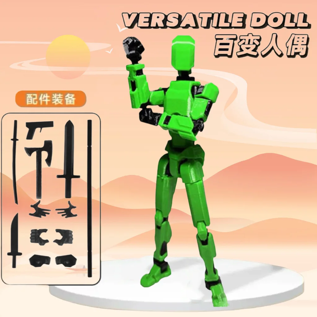 3D Printing Shapeshift Robot Action Figure With Full Body Movable Toy Creative Mannequin Dummy Action Model Toy Children Gift