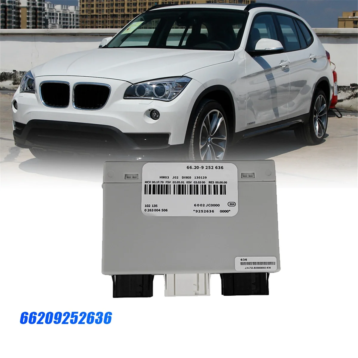 Модуль контроля парковки для BMW X1 E84 66209252636-2015, 3 вилки, 2009