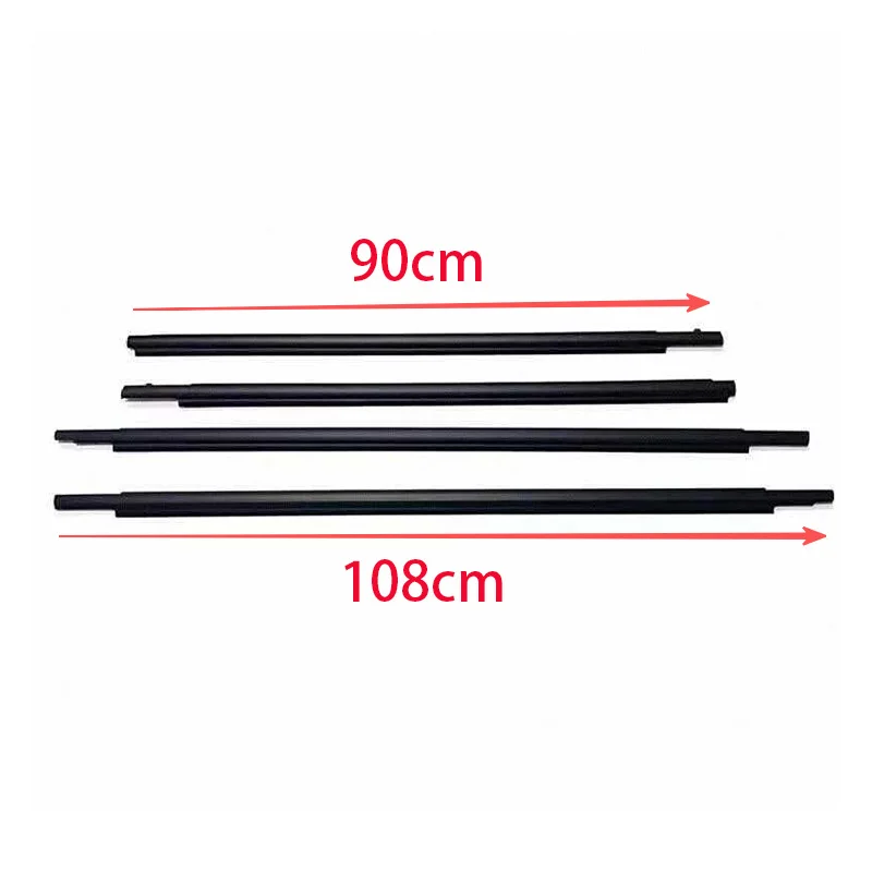 4Pcs Window Rubber Seals Trim For Toyota Previa / Estima ACR50 GSR50 2006-2019 2.4L 3.5L Weatherstrip Seal Side Door Glass Belt