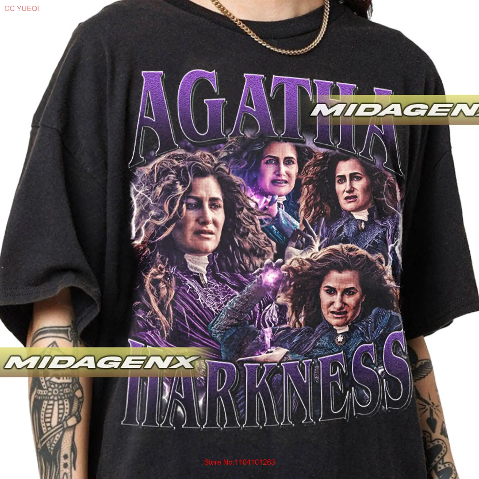 Limited Agatha Harkness Coven Of Chaos Vintage T Shirt For Women and Man  long or short sleeves