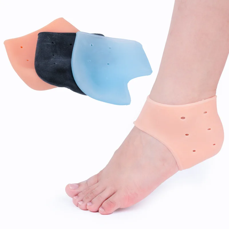 Silicone Heel Protectors Soft Cushioned Sole Cups Comfort Footbed Pads Wearable Foot Accessories for Daily