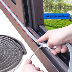 Self Adhesive Door And Window Sealing Strip Glass Boor Bottom Windbreak Window Door Sound Insulation 3Meters