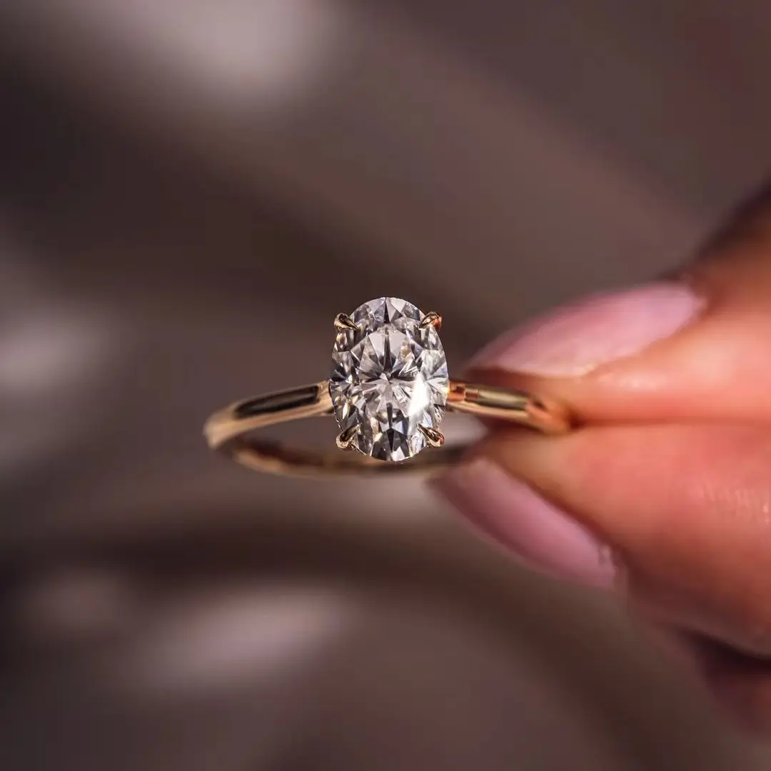 

JOVOVASMILE обручальное кольцо из желтого золота 9 карат с муассанитом и бриллиантом, обручальное кольцо 2,5 карата 10x7 мм Au750 585 пасьянс, ювелирное изделие, подарок