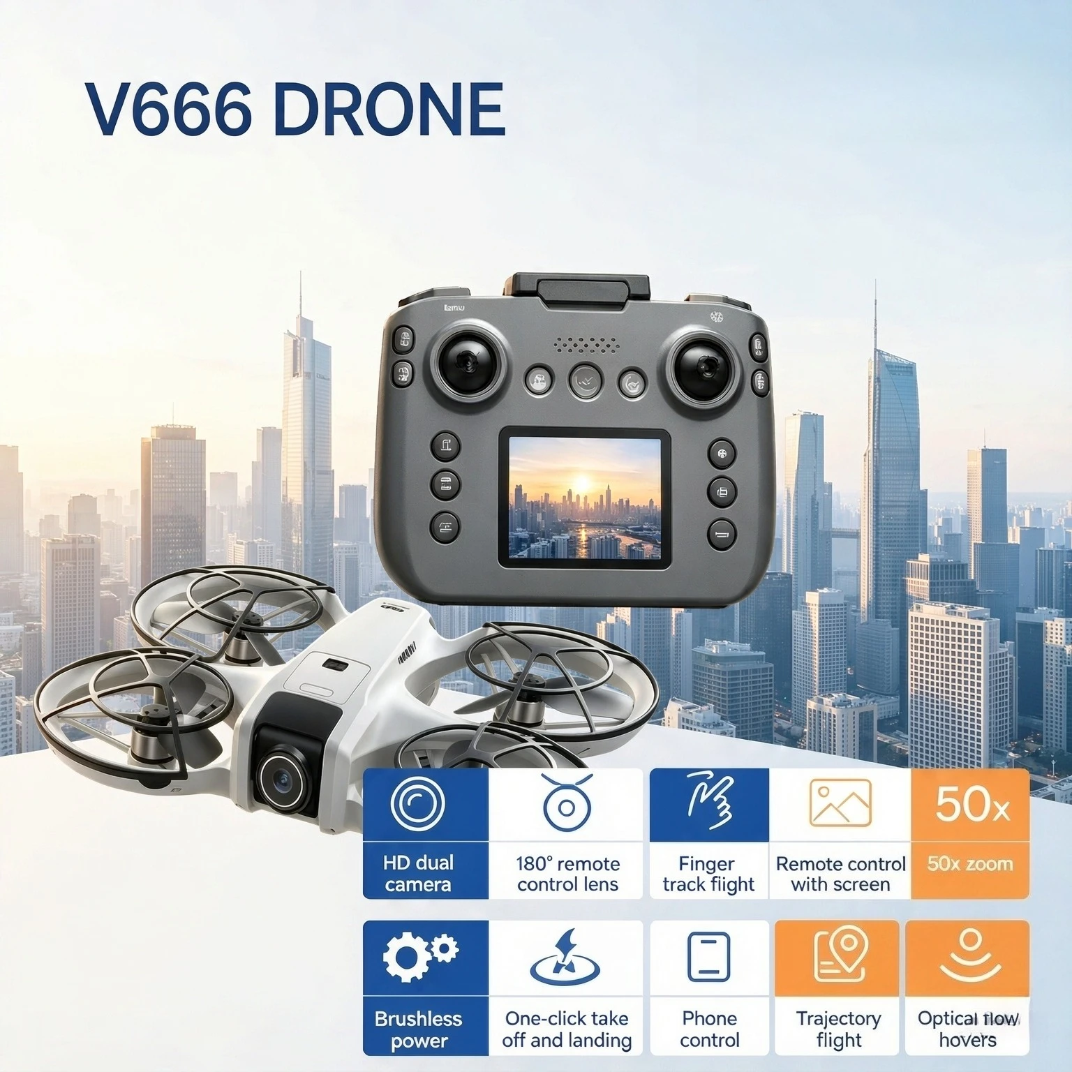 v666-8k-hd-mini-drone-foldable-rc-quadcopter-brushless-motor-obstacle-avoidance-altitude-hold-5g-wifi-fpv-aerial-photography