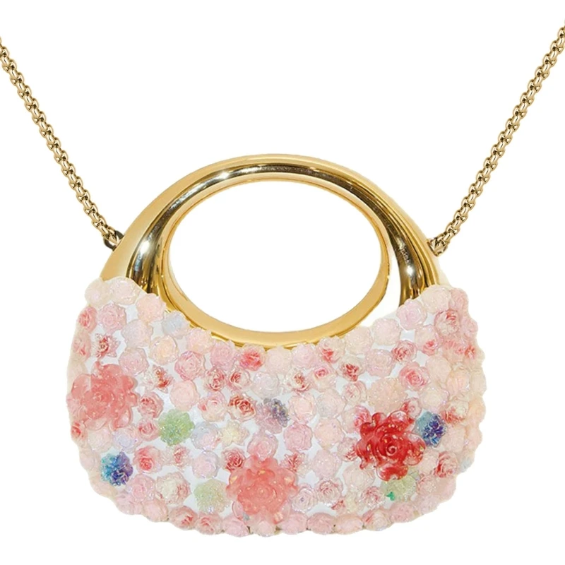 

H3CB Acrylic Clutches Purse for Women Moon Evening Bag Handbag Small Chain Crossbody Purses Shoulder Bag for Wedding Party Prom