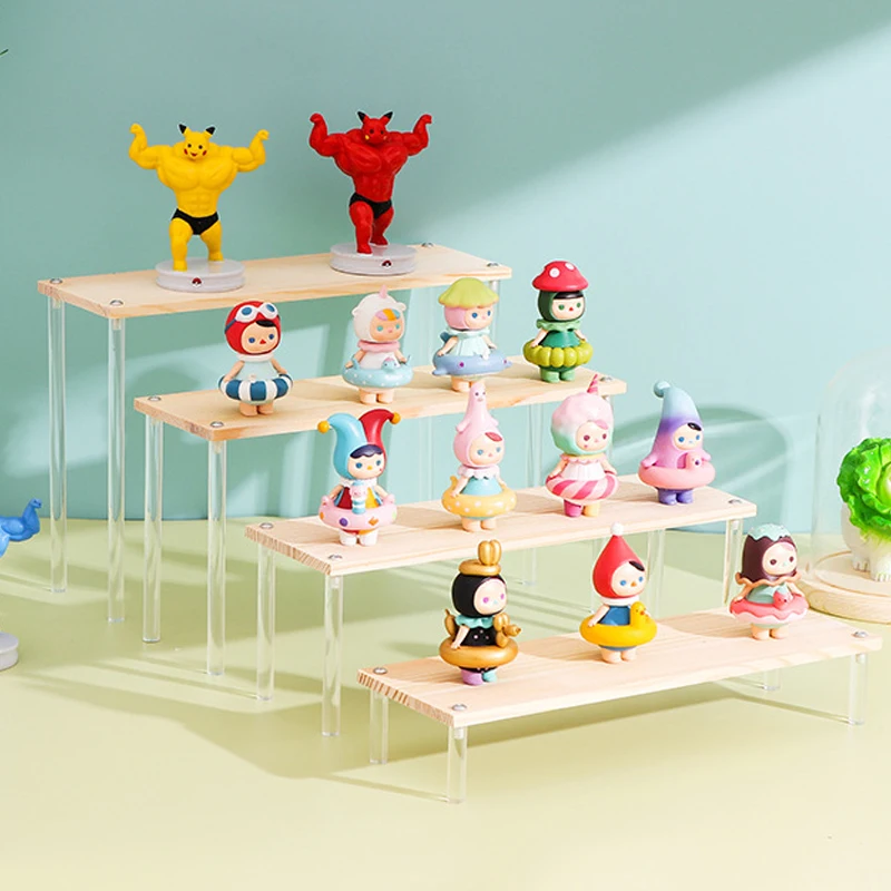 

Acrylic Display Riser Stand for Cosmetic,Perfume,Doll, Amiibo Funko POP Figure, Cupcake Stand, Succulent for Display Shelf Rack