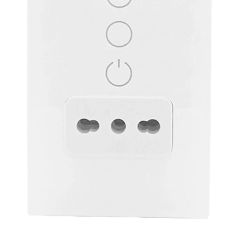 Tuya Wifi Smart Italy Light Switch Wall Socket Chile Outlet Glass Panel Plug Intelligent Remote For Smartlife