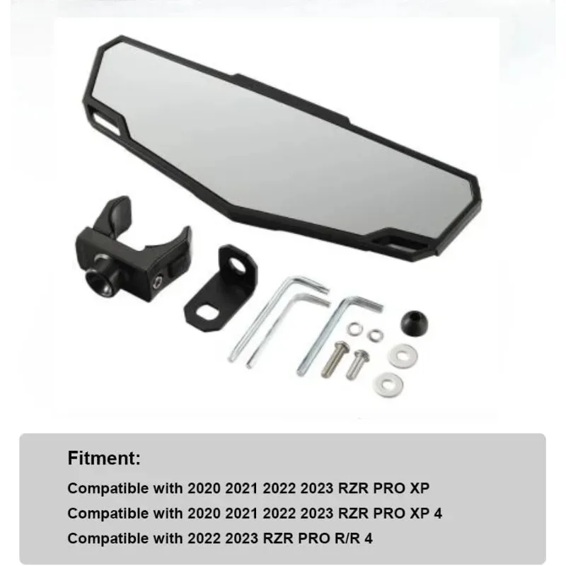 2883763 Rearviews Center Convex Glass Accessory UTV Safety Glass For 2020-2023 XP/XP 4