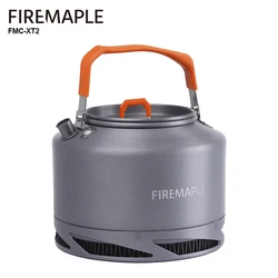 Fogo maple caminhadas bule de acampamento ao ar livre panelas trocador calor pinic chaleira chá cafeteira 0.8l/1.3l com filtro FMC-XT2