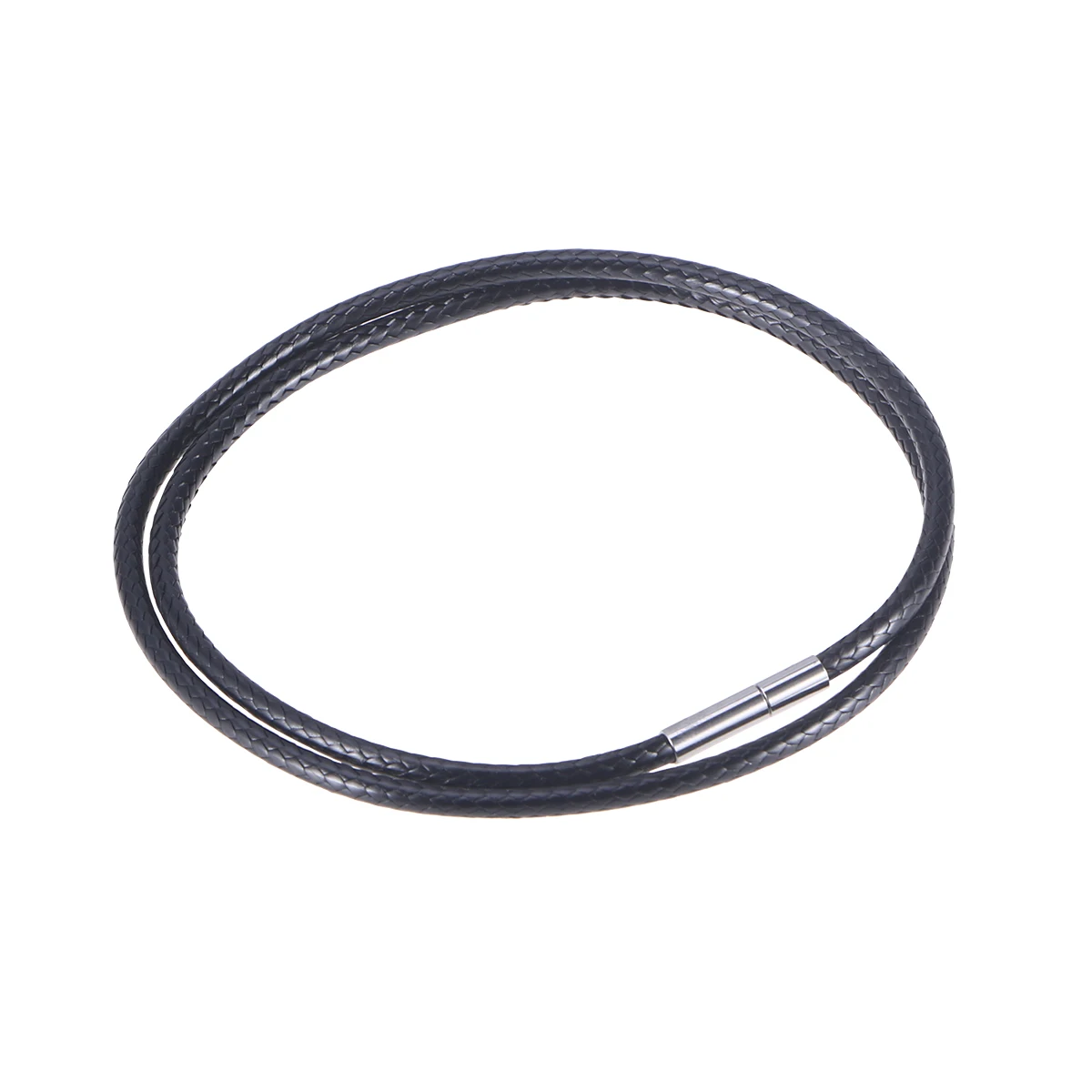 

Fashion DIY Cord 1.5mm Crystal Pendant Chains Necklace Wax Ropes Stone Pendant Ropes for Women Female(Black)